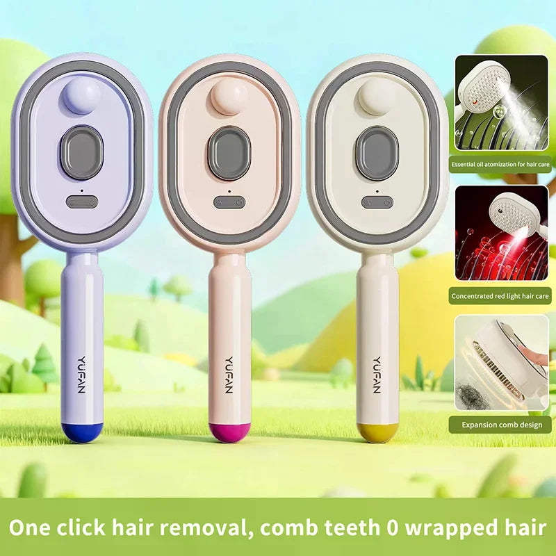 Multifunction Spray Comb With Red Light Therapy